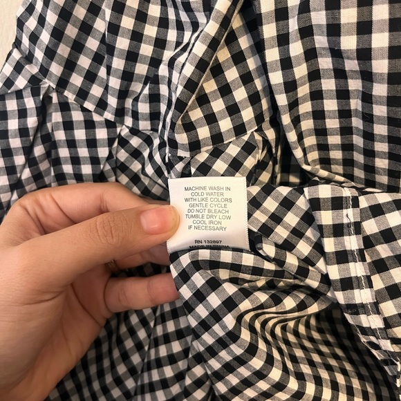 Jane and Delancey Checkered Top, size Medium - Picture 5 of 6
